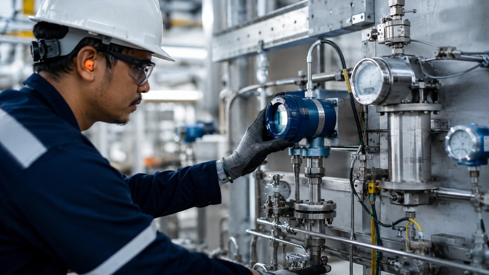 Industrial instrumentation and process monitoring inspection